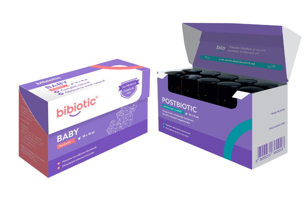 1 buc. Bibiotic® Baby  + 1 buc. Bibiotic® pentru copii peste 3 ani și adulți
