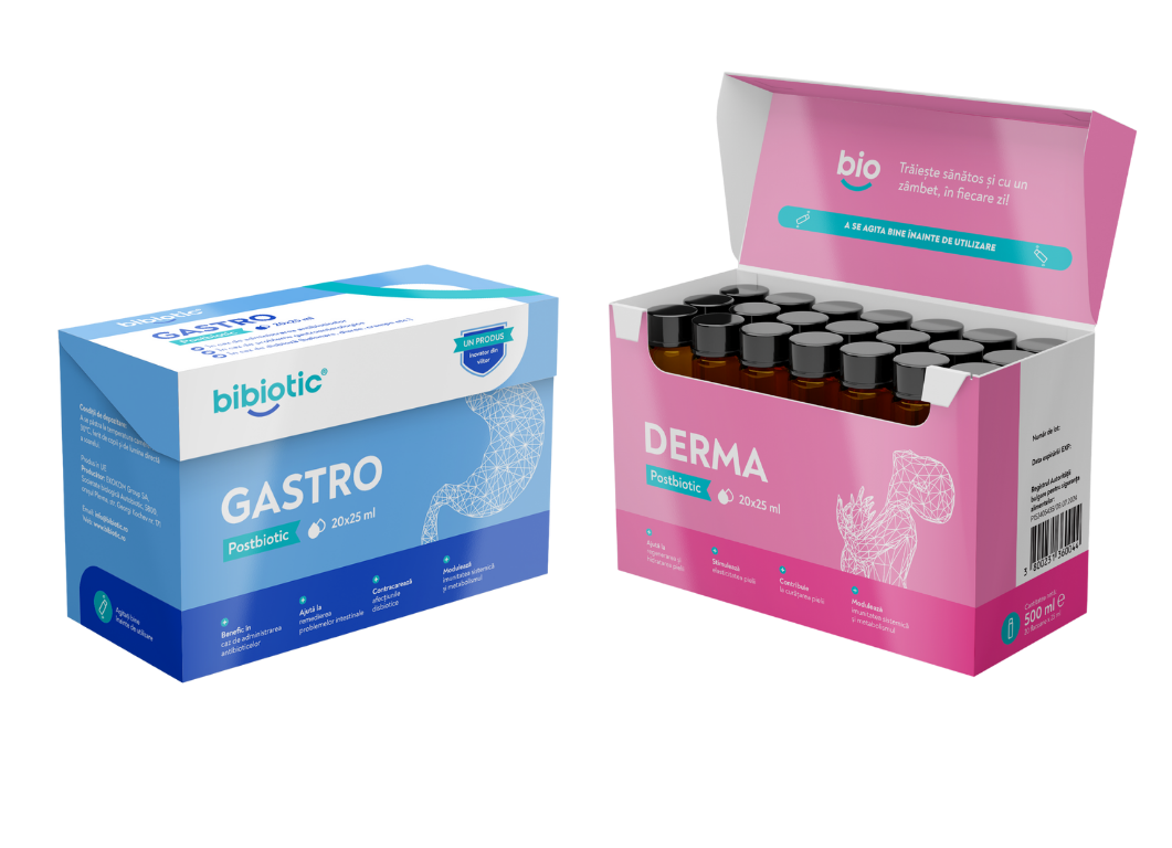 1 buc. Bibiotic® Derma + 1 buc. Bibiotic® Gastro